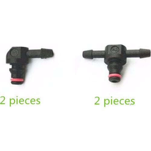 Free shipping High quality Common rail injector return pipe joints, small oil return connector x 2 pieces , each two pieces