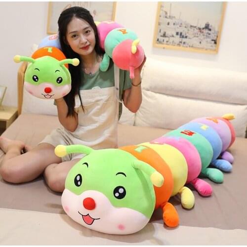 90/110/130cm Kids Toys Colorful Beautiful Big Millennium Bug Toy Large Long Insect Pillow Gift Birthday Gifts For Kids Girls