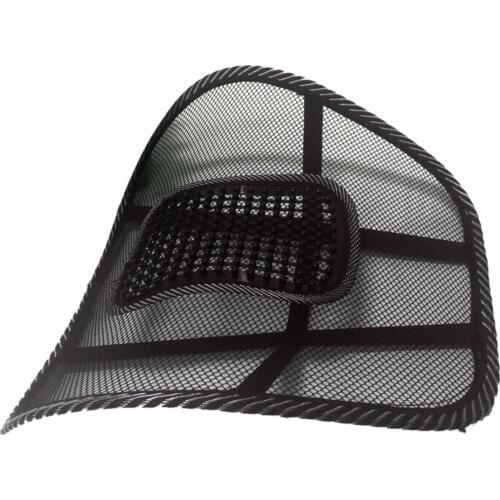 Hot sale Massage Vent Mesh Lumbar Lower Back Brace Support Car Seat Chair Cushion Pad