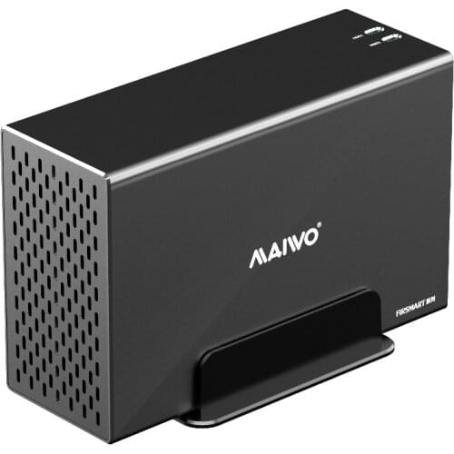 Dual Hard Disk Array Cabinet 3.5'' SATA Serial Port Hard Disk Array with RAID Function Desktop USB3.1 TypeC Gen2 Disk Array Box