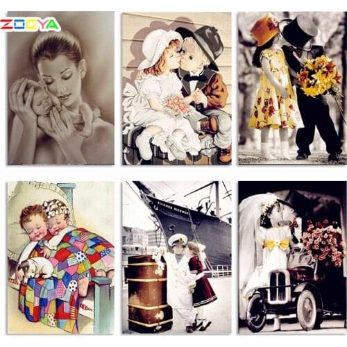 Zooya Full Drill Square Diamond Embroidery 5D Diy Diamond Painting Princess Angel Picture Of Rhinestone Decor Home Gift 8Ts06