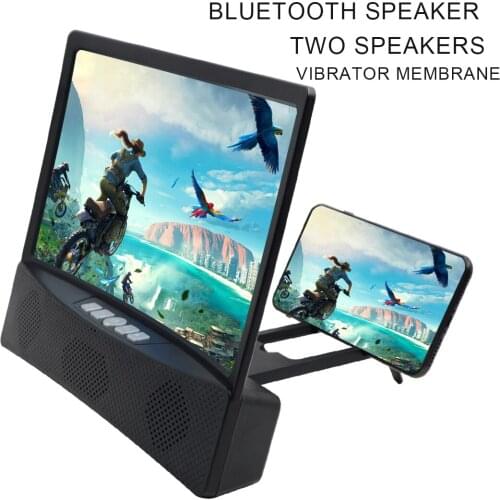 L15 Mobile Phone Screen Amplifier With Stand 12 Inch Blue Light Curved Large Screen Mobile Phone Amplifier 20