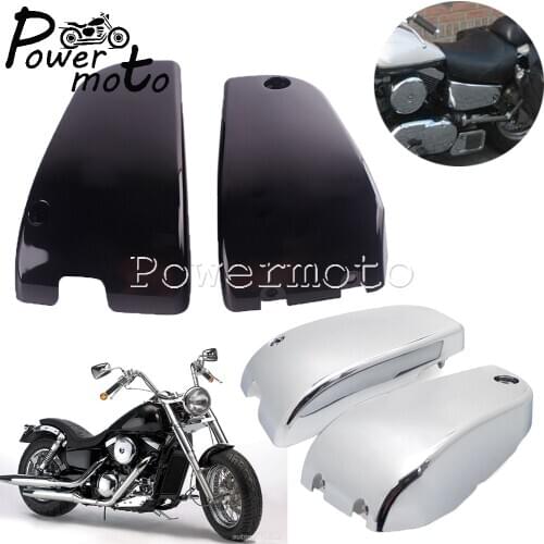 Motorcycle Left & Right ABS Battery Side Fairing Covers Protection Guard For Kawasaki Vulcan VN1500 VN 1500 Classic Nomad Custom