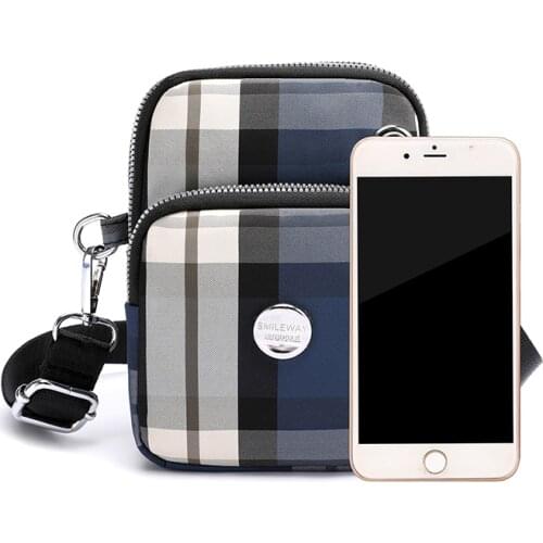 Nylon Solid Color Simple Ladies Crossbody Bags Casual High Quality Woman Shoulder Bags Zipper Handbag