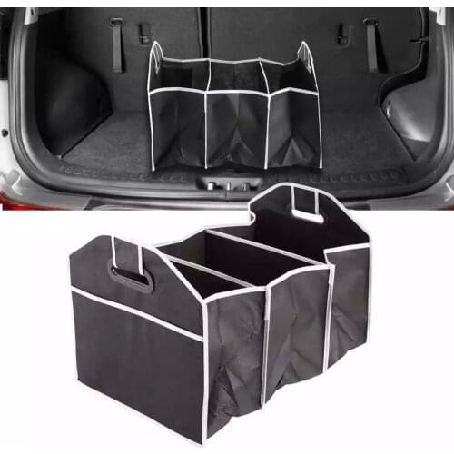 Car Trunk Organizer Folding Sturdy Robust Car Storage Box auto Boot Organise Shopping Tidy Collapsible Space Saving Storage bags