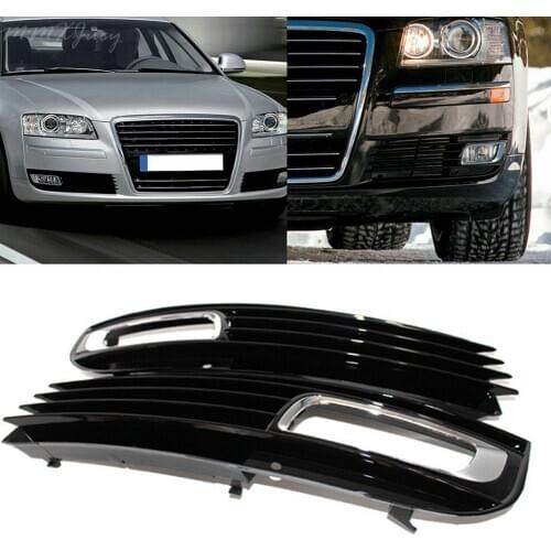 Front Bumper Fog Light Grill Part Cover Driver & Passenger Side for Audi A8 D3 2008 2009 2010