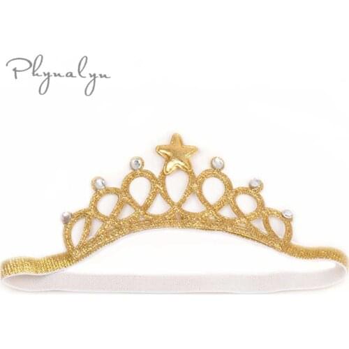 Baby Girls Headband Infant Glittering Crown Hair Band for Kids Chic Hair Accessories Headwear Princess Tiara