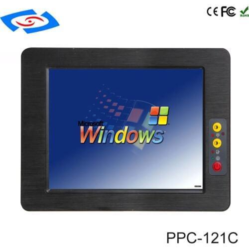 12.1 inch Low Price Industrial Panel PC With WIFI Fanless With Intel Atom Dual Core N2800 Application Commercial All In One PC