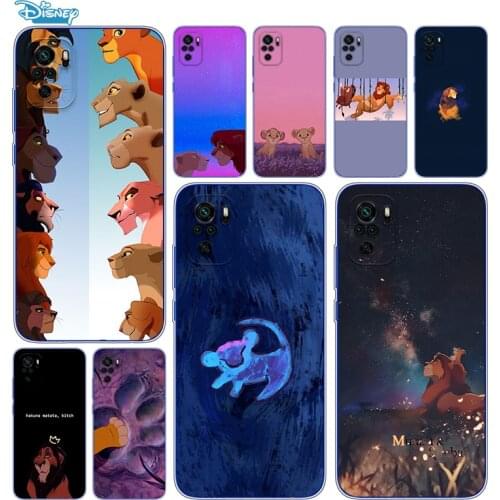 Transparent Cover The Lion King Simba For Xioami Redmi Note 10 10S 9T 9S 9 8T 8 7S 7 6 5A 5 4X 4 Pro Max Phone Case