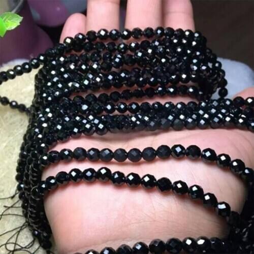 Spinel 2mm 3mm 4mm 5mm 6mm Natural Gemstone Beads Facted Round for Jewelry Making Necklace Earring bracelet 15inch ICNWAY