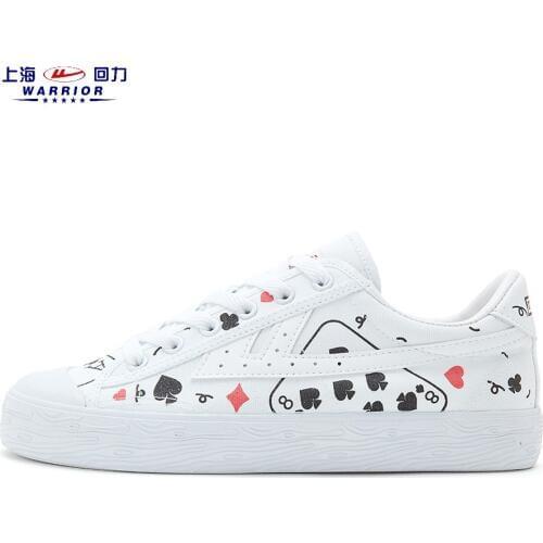 Skateboarding Shoe Unisex Casual Shoes Low Upper Canvas Shoes Hand Painted Poker Money Personality Trend All-Match Light Ins Hot
