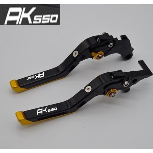 Yang hua CNC Folding&Extending Brake Clutch Levers For KYMCO AK550 2017 Logo(AK550)