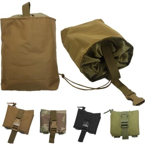 Molle Tactical Foldable Dump Drop Magazine Pouch Utility Recovery Bag Hunting Airsoft Ammo Mag Pouches Military EDC Accessories