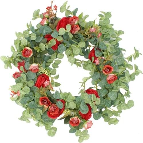 Spring and Summer Front Door Wreath All Weather Outdoor Wreath That Lasts for Years,Wall Wedding Party Garden Home Decor