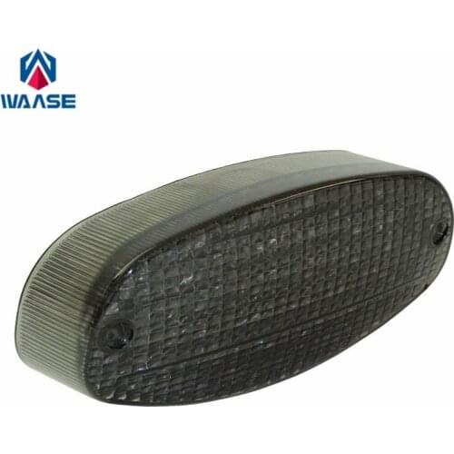 Waase For Yamaha V Star 650 XVS650 Classic Custom Silverado 1998-2014 E-Mark Tail Light Brake Turn Signals Integrated LED Light