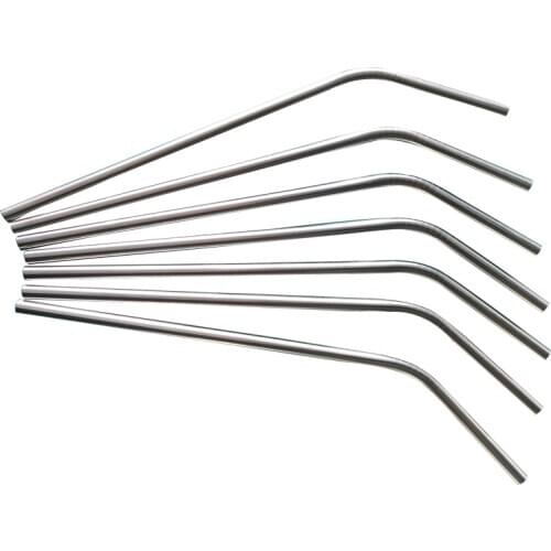 WOWSHINE Economy Stainless Steel Drinking Straw Wholesale 100pcs/lot 6MMX215MM thickness 0.35mm