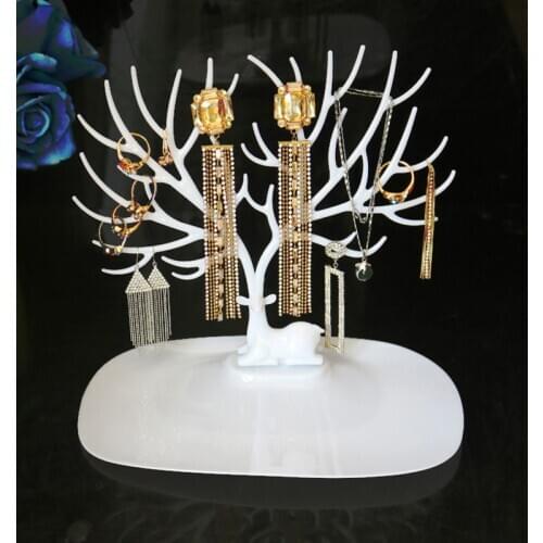 Jewelry Tree Earrings Necklace Organizer Hanger Display Stand Deer-shaped Jewelry Stroge Rack for Home Shop Decor MPwell