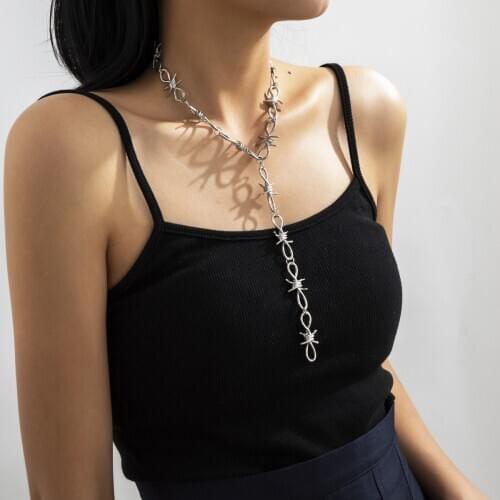 Jewelry With Punk Hip-hop Style Single-layer Y-shaped Necklace Fashion Combined With Gold Necklace For Women wholesale