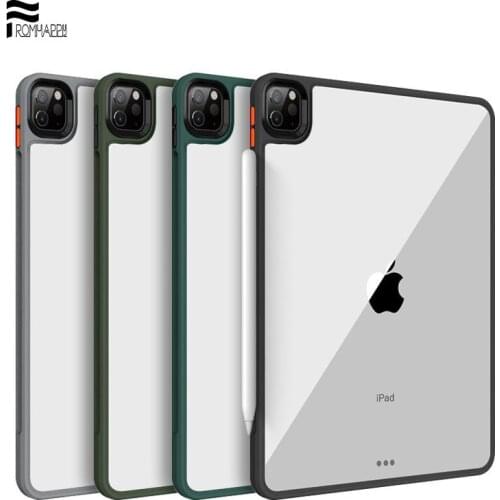 Protective Tablet Case for IPad Pro 11 12.9 Case 2020 Ultra Thin Shockproof Cover Clear Back for IPad Air 4 10.9 Inch PC Case