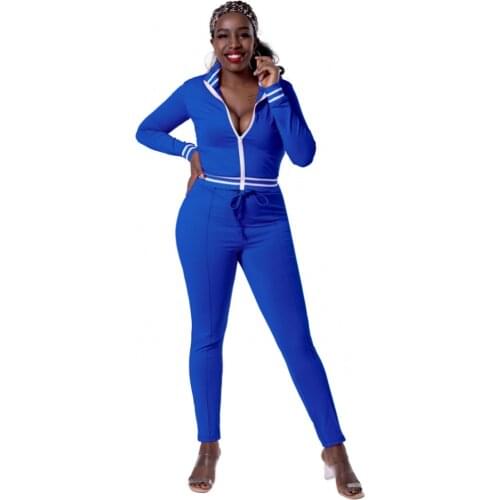 Patchwrok Sporty Two Piece Set Women Autumn Hooded Drawstring Jacket And Pants Matching Outfit Female Activewear Tracksuit