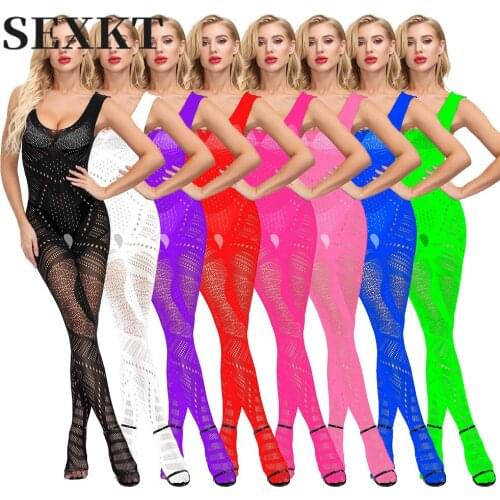 Sexy Lingerie Uniform Jacquard Jumpsuit Lace-up Open Crotch Body Stocking Stockings New Slutty Clothes Mens Bodysuit Body Suits