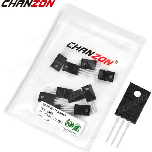 10pcs 4N65 TO-220F N-Channel Mosfet Bipolar Junction Transistor BJT SIC Mos Fets Triode Tube 4A 650V DIY Integrated Circuits