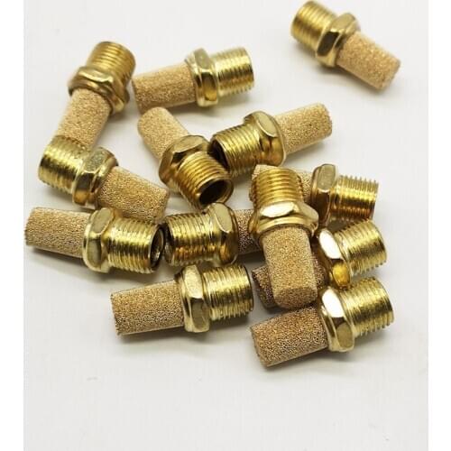 10pcs Exhaust Muffler Pneumatic Muffler 1/8'' 1/4'' exhaust silencer Pneumatic Silencers Fitting
