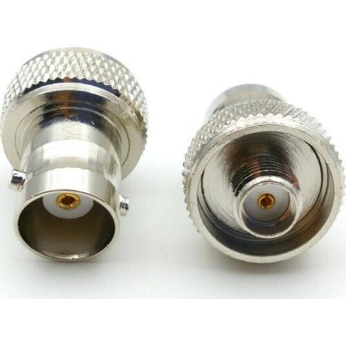 1000PCS silver sma female to bnc female adapter RF Connector adapter New