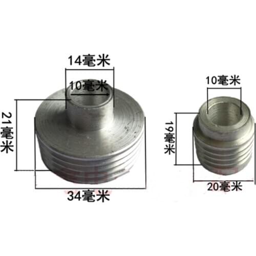 2Pcs Outer Threaded Planer Cutter Head Pulley for Hitachi F20A
