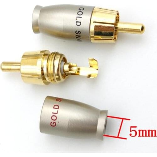 20pcs mini BRASS Gold Plated RCA Plug ADAPTER Connector