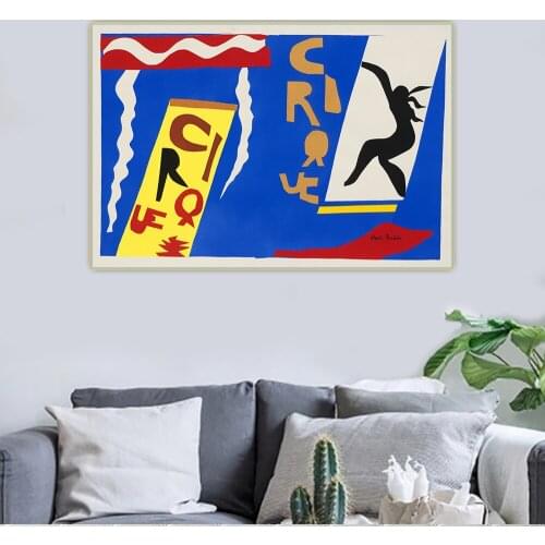 Henri Matisse《The circus, from Jazz》Canvas Oil Painting Artwork Poster Picture Wall Hanging Decor Home Living Room Decoration