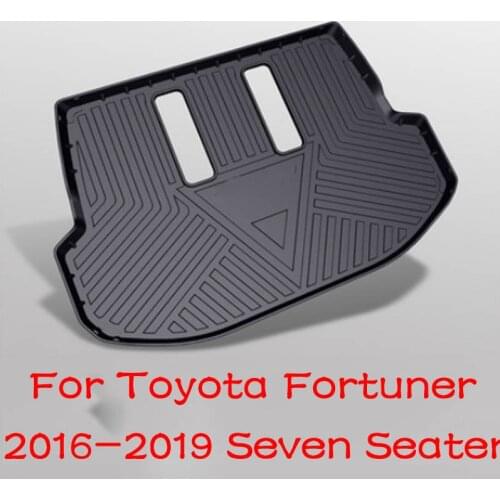 Car TPO Rear Trunk Cargo Liner Boot Tray Cover Mat Floor Carpet Kick Pad For Toyota Fortuner 2016 2017 2018 2019 2020 Accessorie