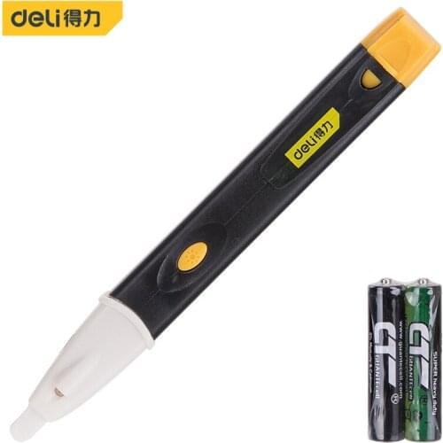 Deli DL8008 Non-Contact Test Pencil Electrician Tools Measuring Range 90-1000V Inductive Breakpoint Test Buzzer Prompt
