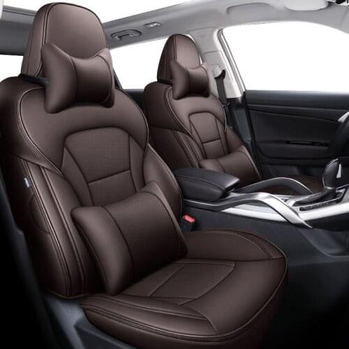 Genuine Leather Car seat covers For honda civic 2006 2011 fit accord 7 crv 2008 crz city 2003 2018 pilot 2009 jazz accessories