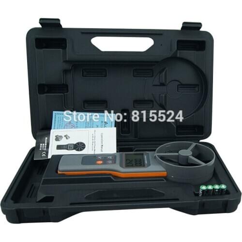 AZ8916 Digital 10cm Vane TEMP&Anemometer Measures Air Velocity Volume Temperature Tester