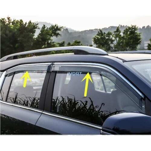 For Hyundai ix35 2018 2019 2020 Rain Shield Car Window Deflectors Wind Deflector Sun Guard Rain Vent Visor Cover Accessories