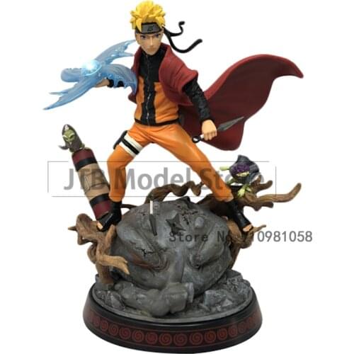 Naruto Shippuden GK Uzumaki Action Figure Anime Rasenshuriken Battle Version Model 29cm PVC Statue Collectible Toy Figma Gift