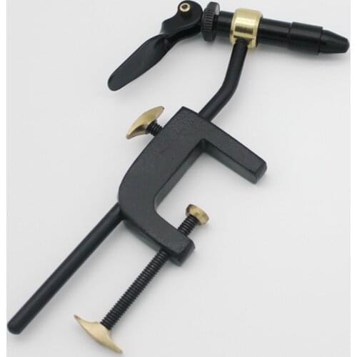 Fly Tying Classic Handy Vise Tool Safety Holding Hook Fishing Brass C-clamp Tying Vise With Steel Hardened Jaw