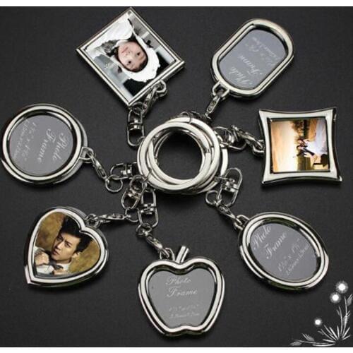 Creative Photo Frame Key Chain Mini New DIY Picture Frames Photo Holder Pendant Ornaments for Friend Birthday Best Gift