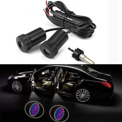 2pcs Led car door light For Subaru Forester BRZ XV Tribeca Outback Impreza Legacy Logo Laser Projector Light Accessories