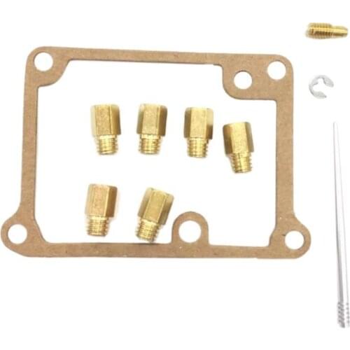 Motorcycle Carburetor Repair Kit Rebuild FULL JET KIT 6 Main Jets Pilot Needle for Yamaha Blaster 200 1988-2006