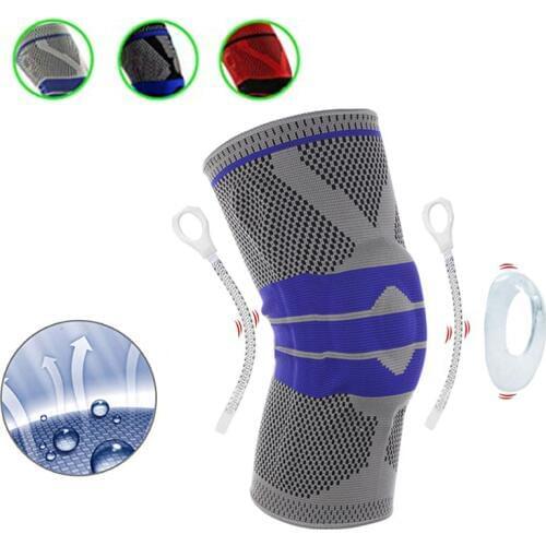 Fitness Running Knee Support Gym Sport Arthritis Relief Braces Kneepad Elastic Nylon Silicon Padded Compression Knee Pad Sleeve