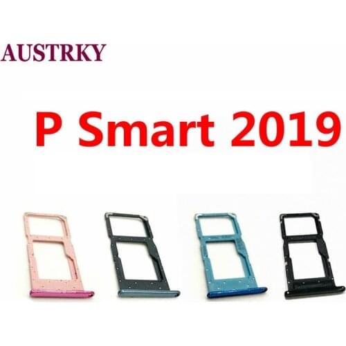 New SD MicroSD Holder Nano Sim Card Tray Slot Repalcement For Huawei P Smart 2019 / Honor 10 Lite
