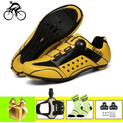 Road Cycling Shoes Men Women Professional Sapatilha Ciclismo Self-locking Breathable Outdoor Sport Road Bicycle Riding Sneakers