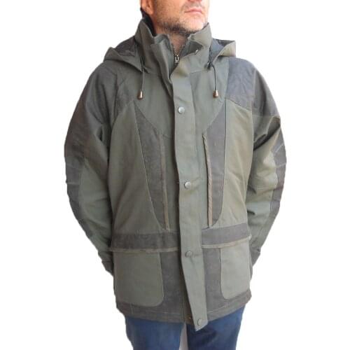 Hunting jacket canvas waterproof tearproof men rainproof Hood
