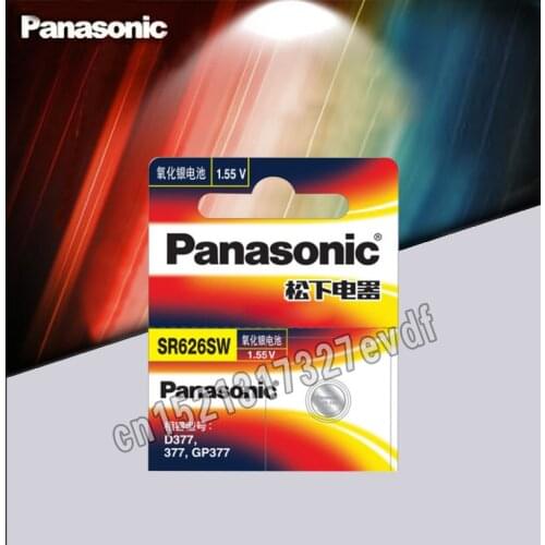 Panasonic Original SR626SW Button Cell Watch Coin Battery G4 377A 377 LR626 SR626SW SR66 LR66 Silver Oxide Batteries