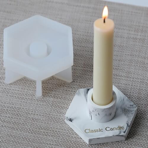 Handmade Candlestick Ashtray Resin Mould for DIY Uv Expoy Craft Candle Holder Tools
