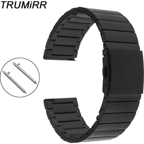 22mm Stainless Steel Watch Band for Moto 360 2 Gen 46mm 2015 Samsung Galaxy Gear 2 R380 R381 R382 Quick Release Bracelet Strap