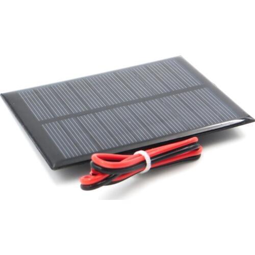 5 V 160mA 0.9Watt extend wire Solar Panel Polycrystalline Silicon DIY Battery Charger Small Mini Solar Cell cable toy 5V Volt