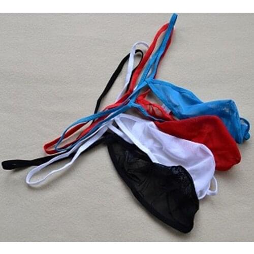 Sexy Thongs T back Briefs Gay Man Underwear Erotic Panties Lingerie Penis Pouch Intimates Men Sexy Mesh G-string